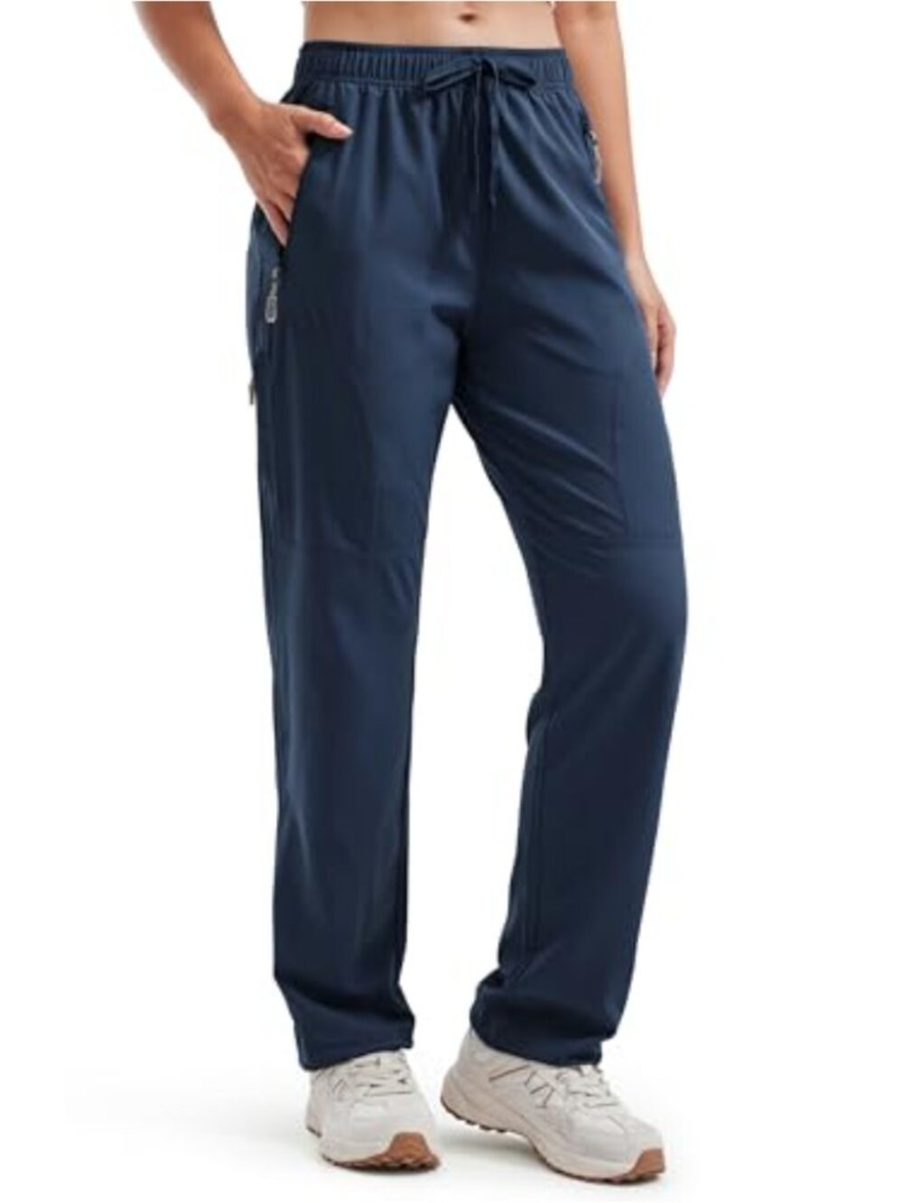 Women's Hiking Cargo Pants Lightweight Quick Dry 5 Zipper Pockets